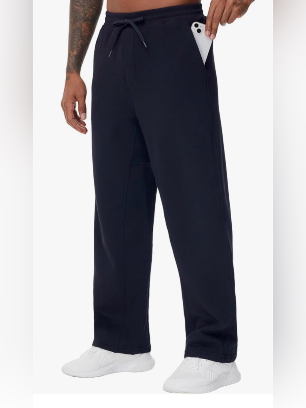 🆕 THE GYM PEOPLE Men's Fleece Workout Baggy Sweatpants Soft Drawstring Pants